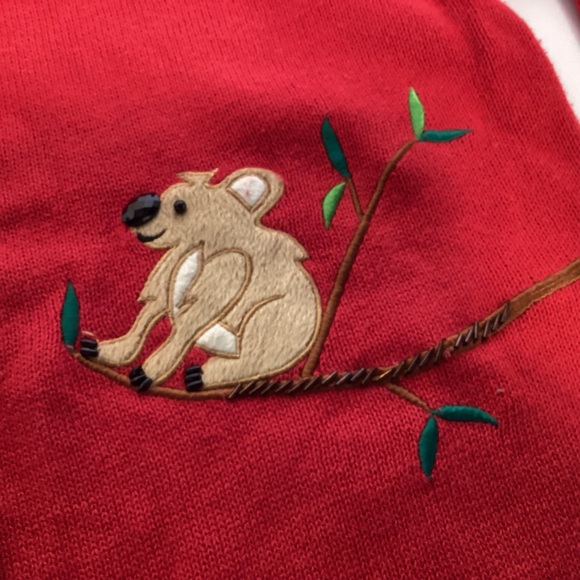 Quacker Factory Koala Bear Cardigan Sweater  Women’s size Medium - Picture 3 of 14